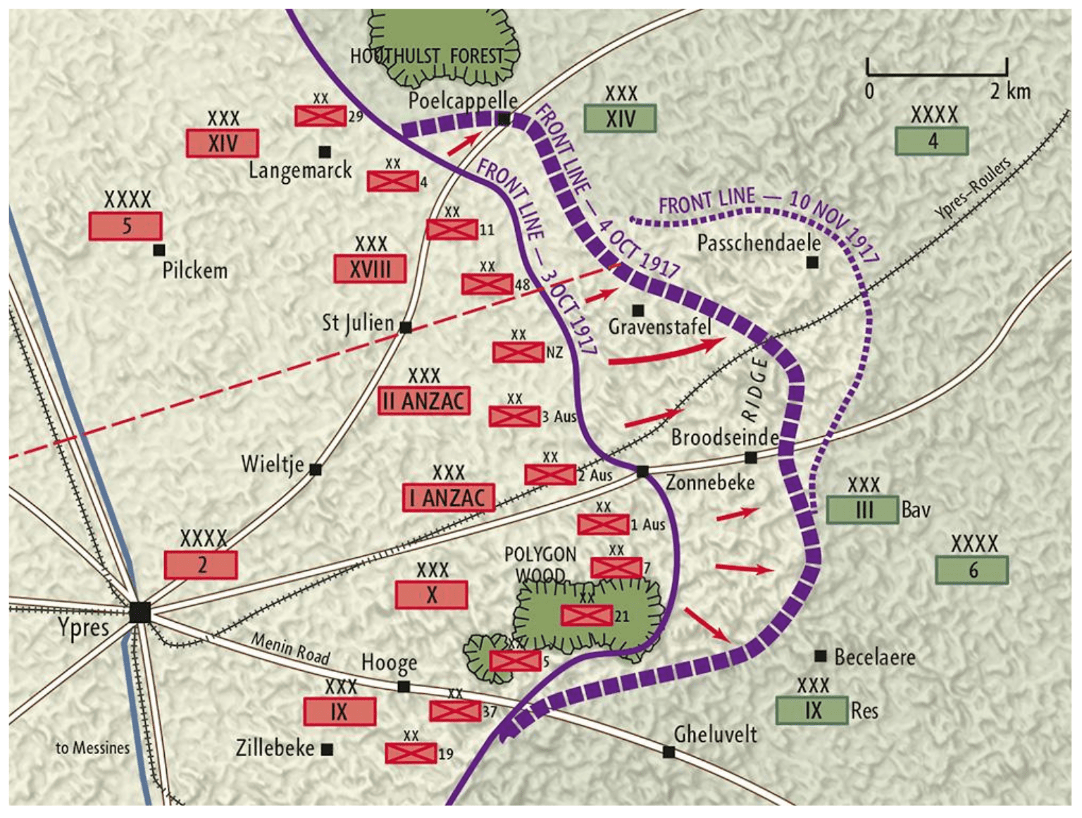 Passendale Map